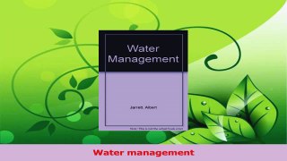 Read  Water management Ebook Free