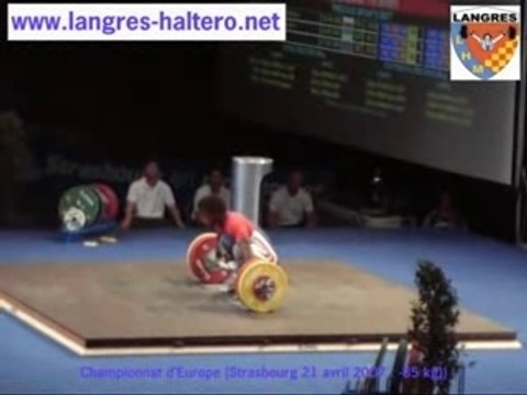 Chpt Europe -85 kg : arraché