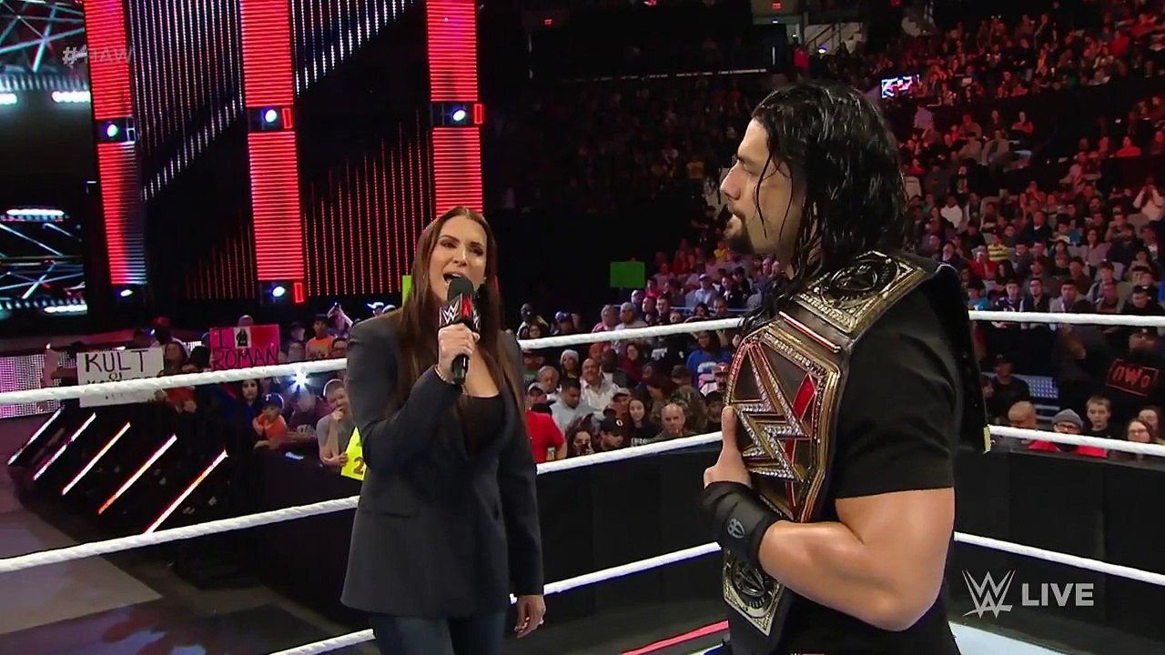 WWE Raw: Roman Reigns doesn t back down to the McMahon family - January 4, 2016