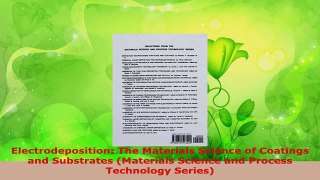 Download  Electrodeposition The Materials Science of Coatings and Substrates Materials Science and Ebook Free