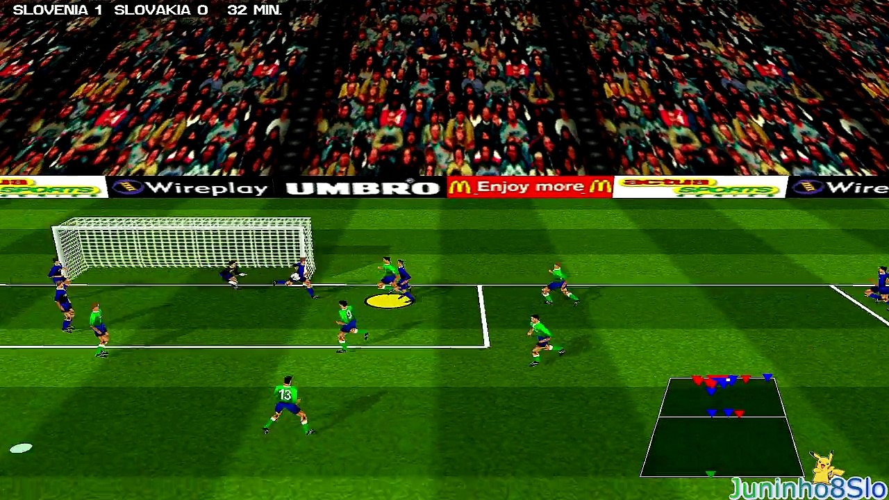 Actua Soccer 2-Slovenia vs Slovakia-Game 57