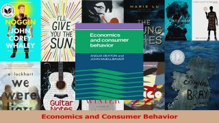 PDF Download  Economics and Consumer Behavior Read Online