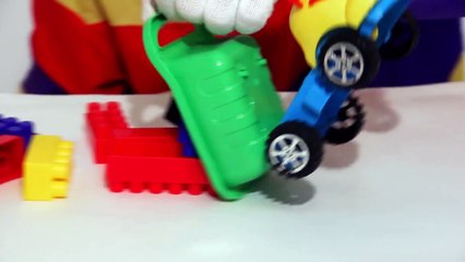 GIANT Lego Clown! Childrens Toy Cars Clown Videos for Kids (автомобиль клоун)