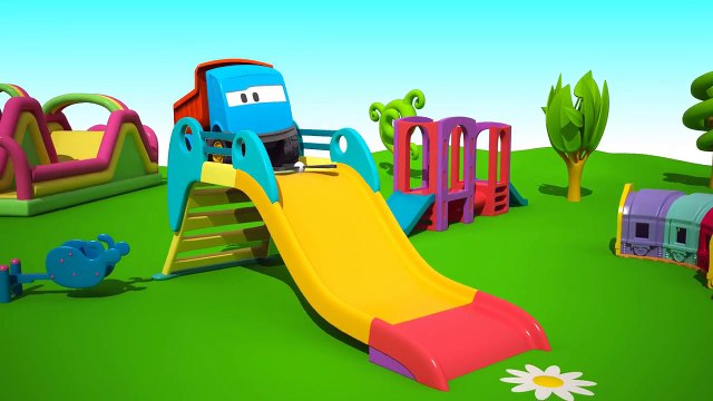 Leo der neugierige Lastwagen und das Flugzeug mit Propeller! Kindercartoon