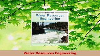 PDF Download  Water Resources Engineering Download Online