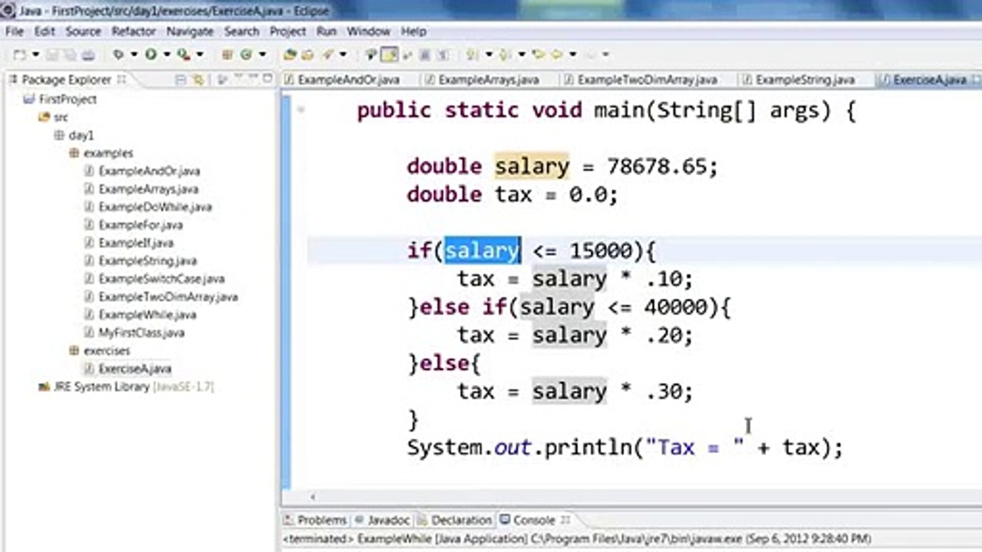 Java Programming - Step By Step Tutorial Clip19