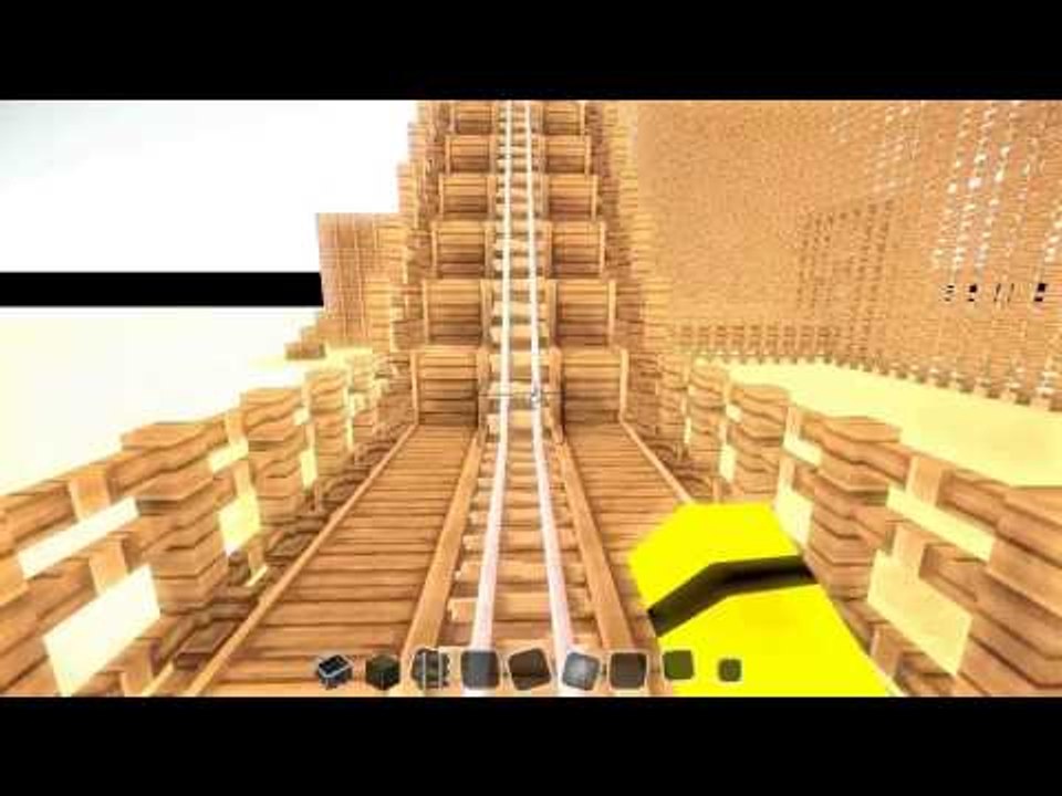 에버랜드의 우든코스터를 마인크래프트로 표현했다!? 소멜코스터[양띵TV미소]Minecraft[RollerCoaster Map]