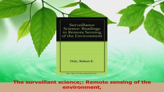 Read  The surveillant science Remote sensing of the environment PDF Free