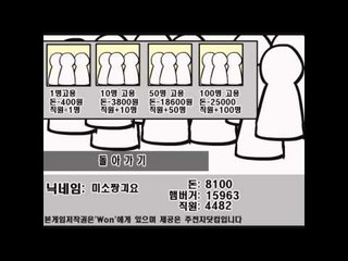 최고의 햄버거 레시피를 찾아랏!햄버거타이쿤 미도날드의 운명은?[양띵TV미소]플래쉬게임