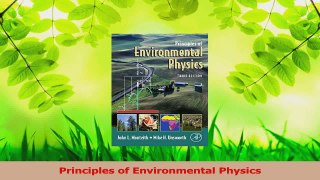 Read  Principles of Environmental Physics Ebook Free