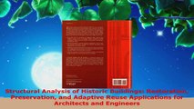 Download  Structural Analysis of Historic Buildings Restoration Preservation and Adaptive Reuse Ebook Free