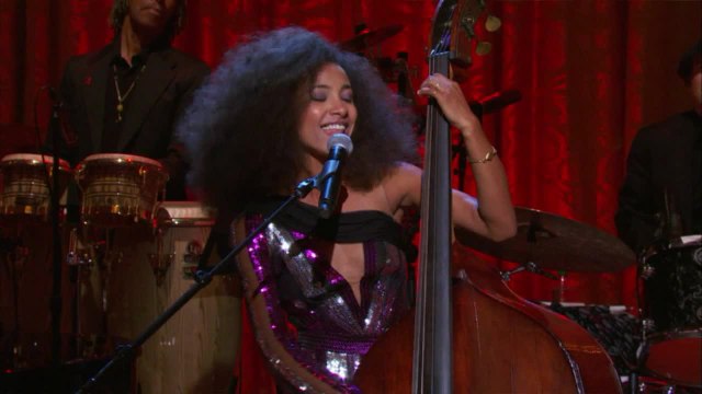 Music Stars and Esperanza Spalding Backstage at the White House