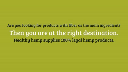 Healthy Hemp Products Online : Riding High On The Nutritional Value