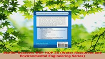 Read  Biofilm Reactors WEF MOP 35 Water Resources and Environmental Engineering Series Ebook Free