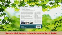 PDF Download  Residential Design Using Autodesk Revit 2016 Read Full Ebook