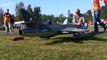 HAWKER HUNTER MK 58 GIANT RC SCALE MODEL TURBINE JET FLIGHT DEMO / RC Airshow Hausen am Al