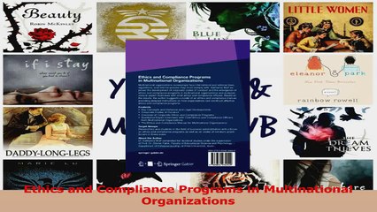 PDF Download  Ethics and Compliance Programs in Multinational Organizations PDF Full Ebook