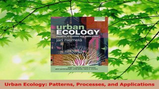 Download  Urban Ecology Patterns Processes and Applications Ebook Online
