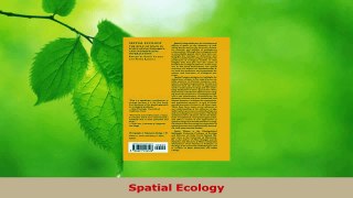 Download  Spatial Ecology PDF Free