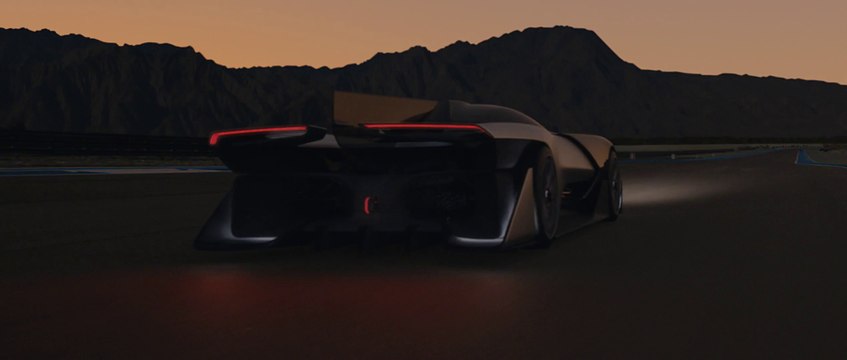 Crazy Electric Supercar Concept drove with an iPhone as control Panel! FFZERO1 Faraday Future