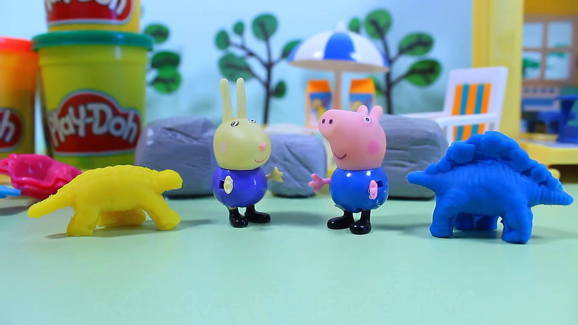 ⁣Свинка Пеппа Динозавры Джорджа. Игрушки для детей. Peppa Pig