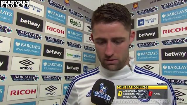 West Ham 2 1 Chelsea Gary Cahill Post Match Interview Lads Are Devastated