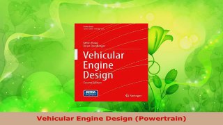 Download  Vehicular Engine Design Powertrain PDF Free