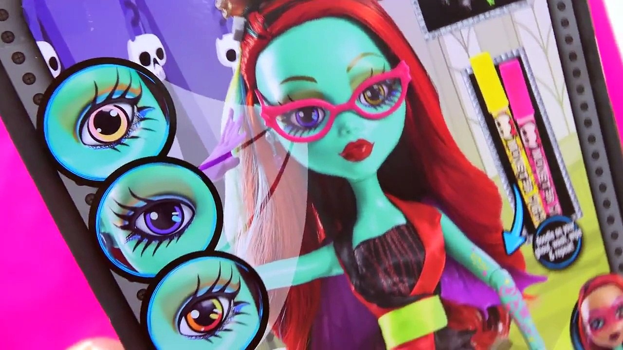 Create A Monster High 28 Gore geous Ghoul Friend Doll Changing Eyes   Draw On Playset Set