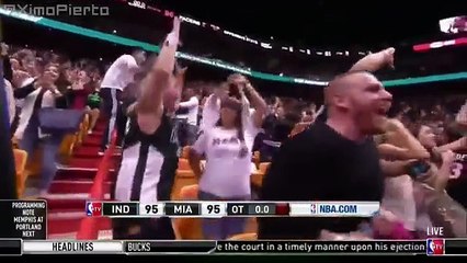 Dwayne Wade Sends the Game to OT - Pacers vs Heat - January 4, 2016 - NBA 2015-16 Season