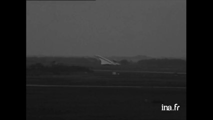 Blagnac. Vol du Concorde et interview d'André Turcat (Ina)
