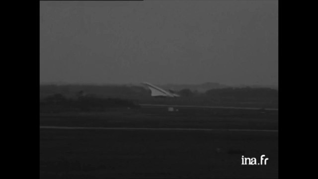 Blagnac. Vol du Concorde et interview d'André Turcat (Ina)