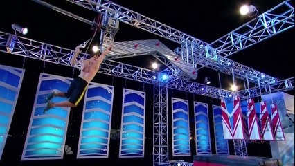 Joe Moravsky at American Ninja Warrior 2015 National Finals