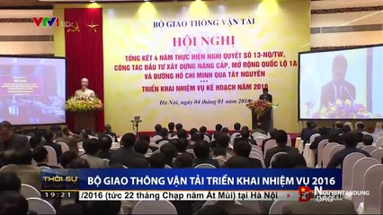 Thủ tướng Nguyễn Tấn Dũng triển khai nhiệm vụ 2016 cho Bộ giao thông vận tải
