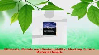 PDF Download  Minerals Metals and Sustainability Meeting Future Material Needs PDF Full Ebook