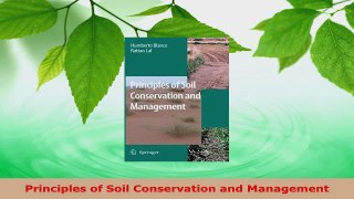 PDF Download  Principles of Soil Conservation and Management PDF Full Ebook