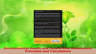 PDF Download  Environmental Health and Hazard Risk Assessment Principles and Calculations PDF Online