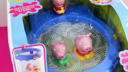 NEW Peppa Pig Bath Set Play doh Daddy Pig George Pool party toy episode