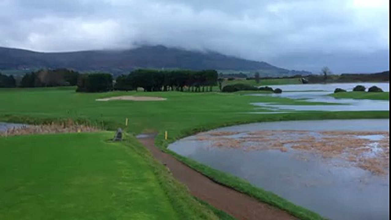 Greenore Golf Club under water