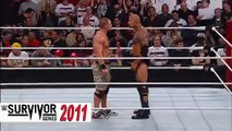 The Rock attack on Jhon Cena - All About WWE