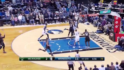 Giannis Antetokounmpo loses a Tooth | Bucks vs Timberwolves | January 2, 2016 | NBA 2015-16 Season