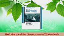 PDF Download  Hydrology and the Management of Watersheds Download Online