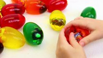 Jell-O SURPRISE EGGS with Surprise Toys Legos, Frozen Figures, Shopkins, Minions, Cars