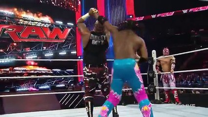 Kalisto & The Dudley Boyz WWE Raw, January 4, 2016