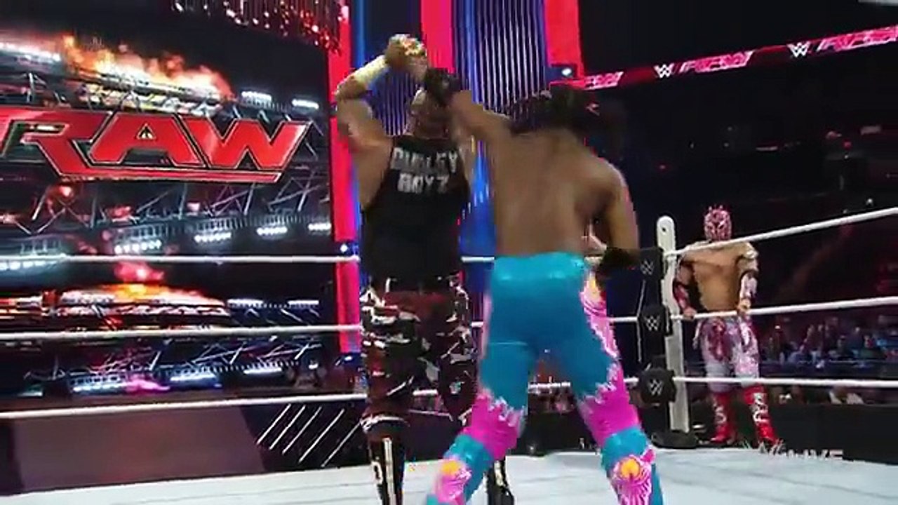 Kalisto & The Dudley Boyz WWE Raw, January 4, 2016