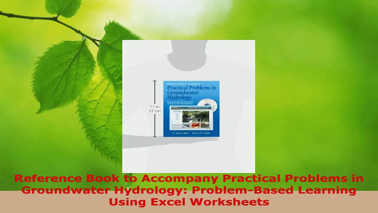 PDF Download  Reference Book to Accompany Practical Problems in Groundwater Hydrology ProblemBased Download Online