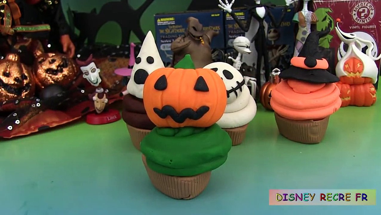 Play Doh Halloween 2015 Cupcakes Pâte à modeler Mystery Minis Figurines Etrange Noël de Mr Jack