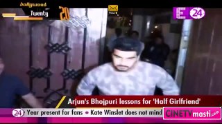 Arjun's  Bhipuri lessions for 'Half Girlfriend' 5th January 2016 cinetvmasti.com