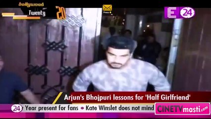 Arjun's  Bhipuri lessions for 'Half Girlfriend' 5th January 2016 cinetvmasti.com