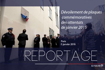 [REPORTAGE] Dévoilement de plaques commémoratives des attentats de janvier 2015