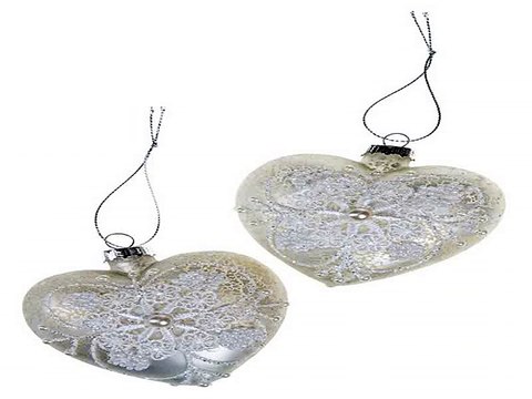 Самый лучший подарок на именины - Набор шаров елочных Сердце в г. Екатеринбург